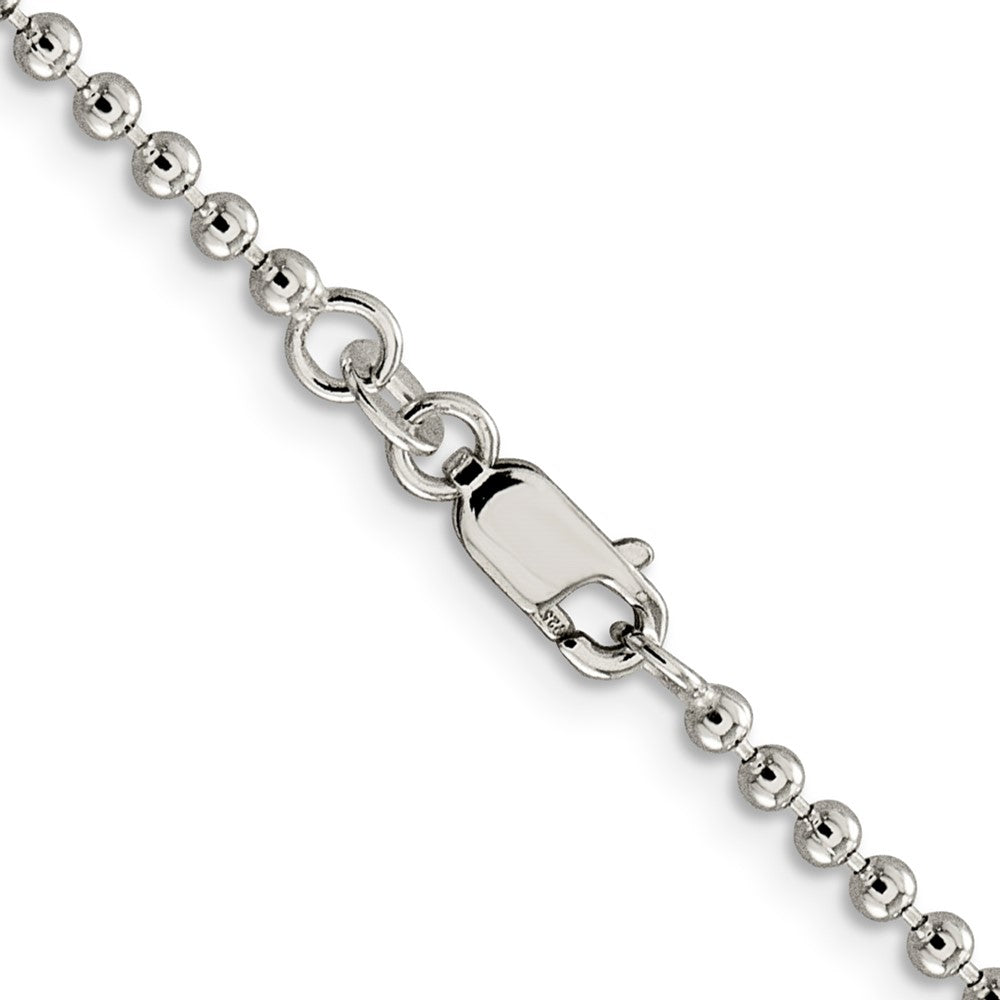 Sterling Silver 2.35mm Beaded ChainQK82