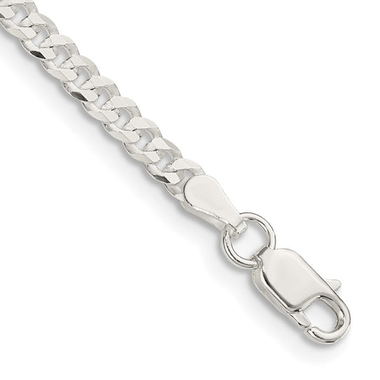Sterling Silver 3.15mm Flat Curb Chain QLB080-8