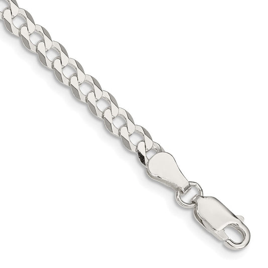 Sterling Silver 4.7mm Flat Curb Chain QLB120-8