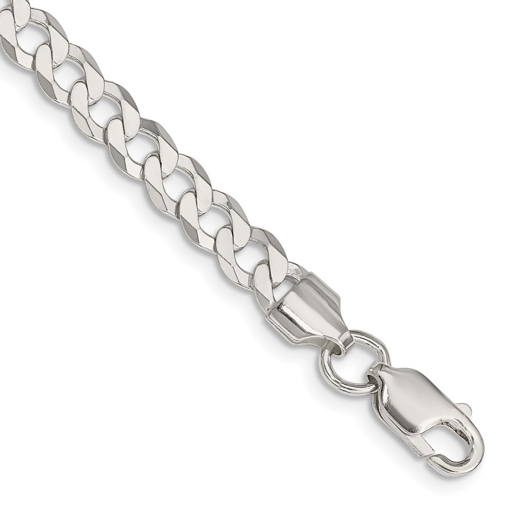 Sterling Silver 5.75mm Flat Curb Chain QLB150-8