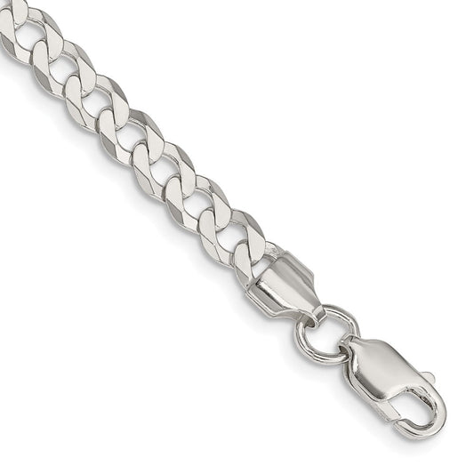 Sterling Silver 5.75mm Flat Curb Chain QLB150-8