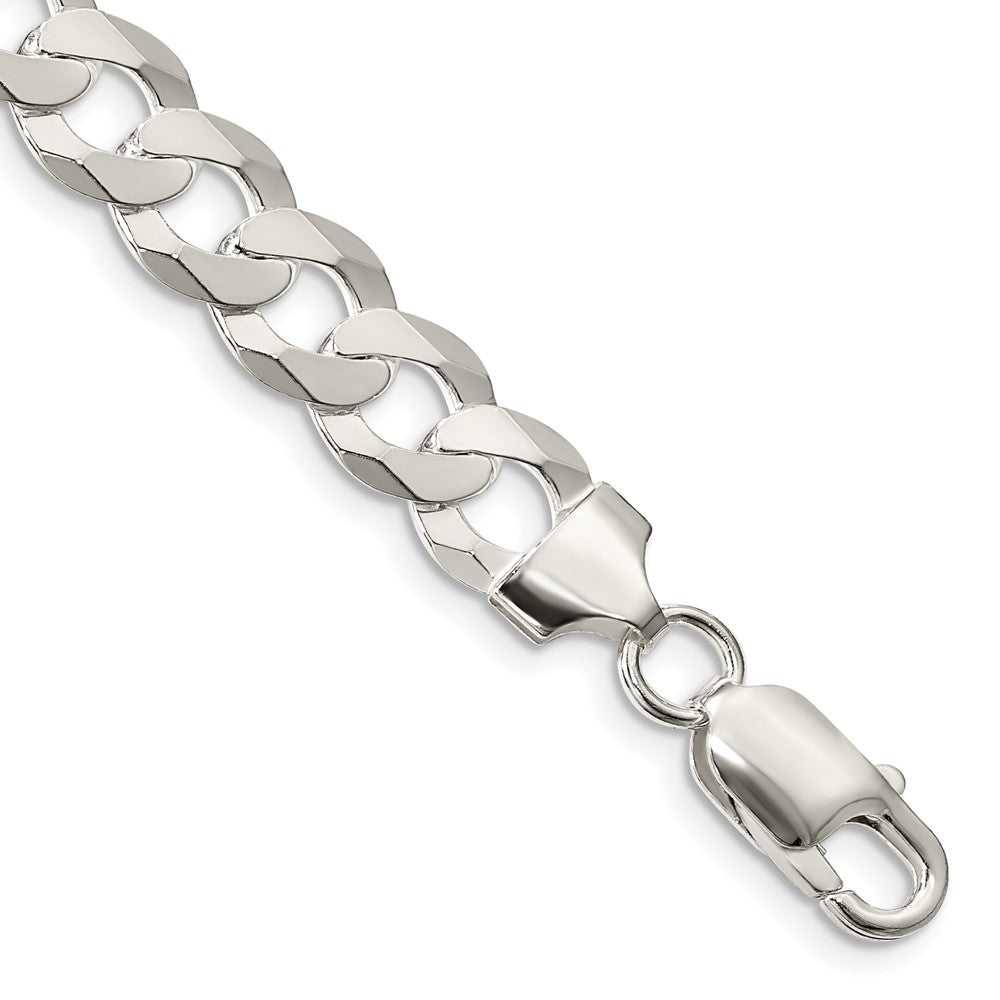 Sterling Silver 8.5mm Flat Curb Chain QLB220-8
