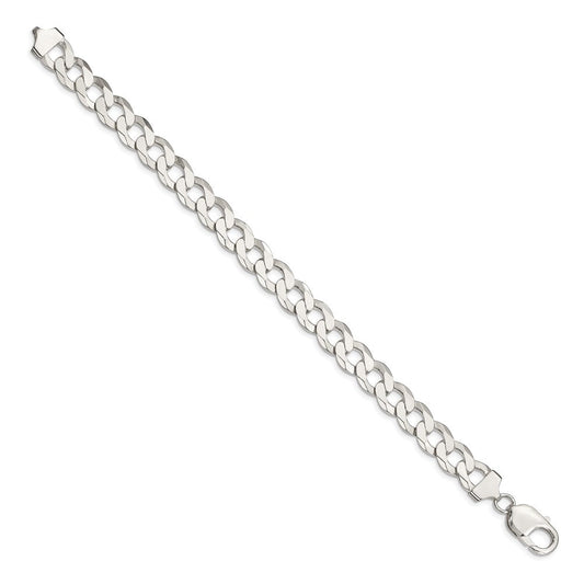 Sterling Silver 9.75mm Flat Curb Chain QLB250-8
