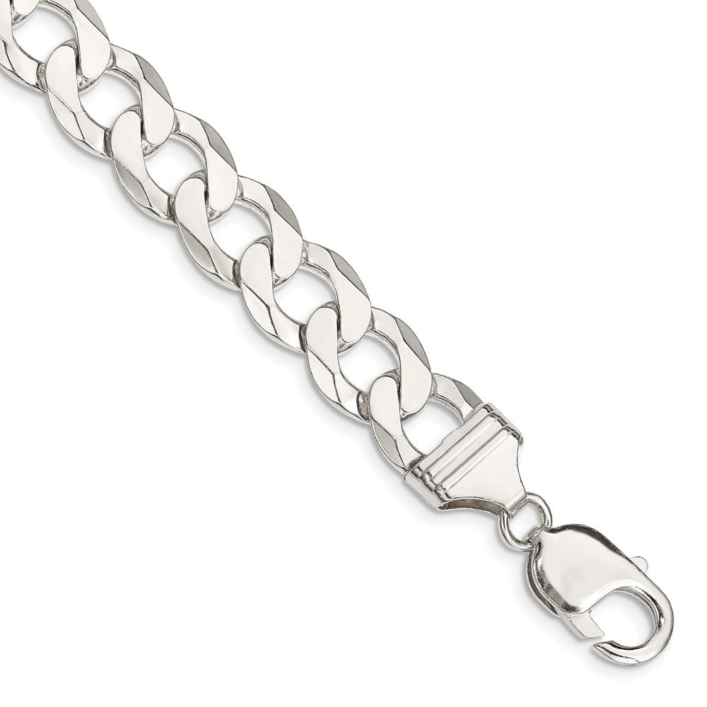 Sterling Silver 11.75mm Flat Curb Chain QLB300-8