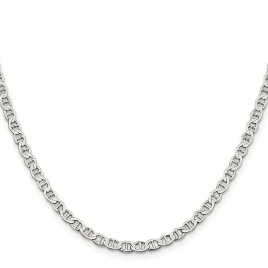 Sterling Silver 4mm Flat Anchor ChainQLFA080