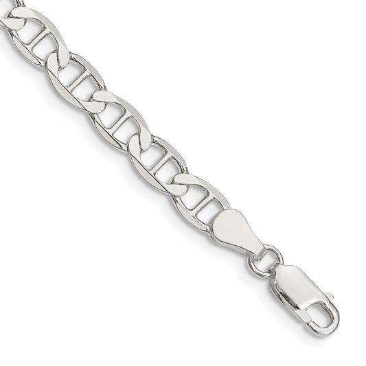 Sterling Silver 5.7mm Flat Anchor Chain QLFA120-8