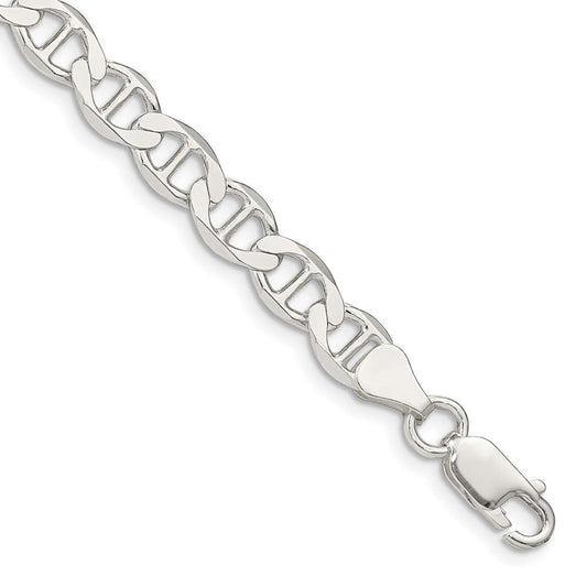 Sterling Silver 7.1mm Flat Anchor Chain QLFA150-8