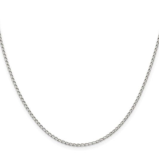 Sterling Silver 1.5mm Open Elongated Link ChainQLL050