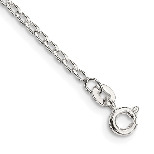 Sterling Silver 1.5mm Open Elongated Link Chain QLL050-8