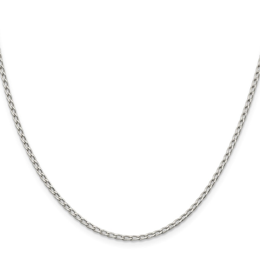 Sterling Silver 2mm Open Elongated Link ChainQLL060