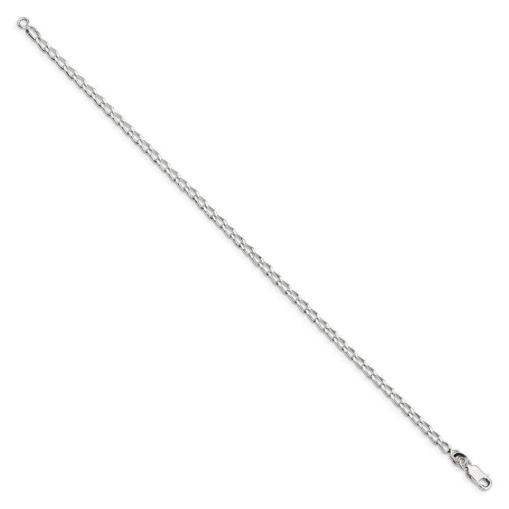 Sterling Silver 2.8mm Open Elongated Link Chain QLL080-8