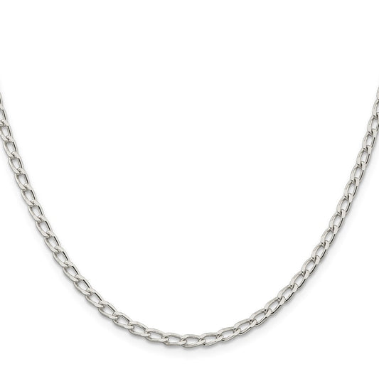Sterling Silver 3.2mm Open Elongated Link ChainQLL100