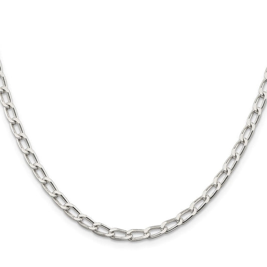 Sterling Silver 4.3mm Open Elongated Link ChainQLL120