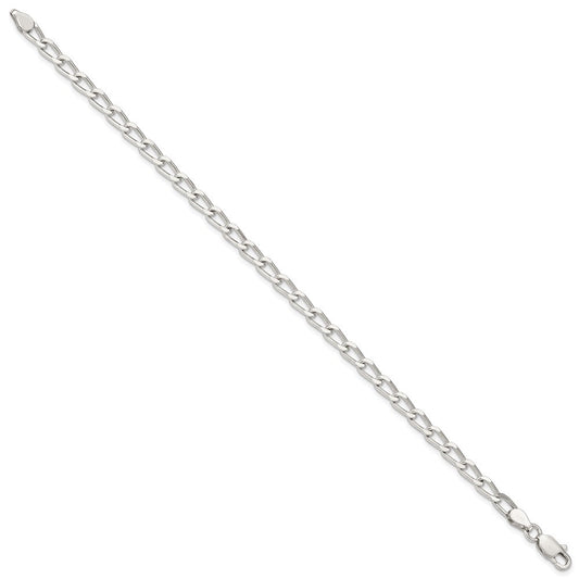 Sterling Silver 4.3mm Open Elongated Link Chain QLL120-8