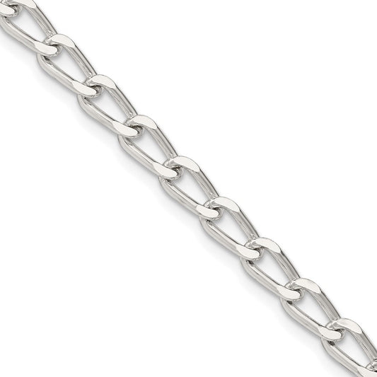 Sterling Silver 4.3mm Open Elongated Link ChainQLL120