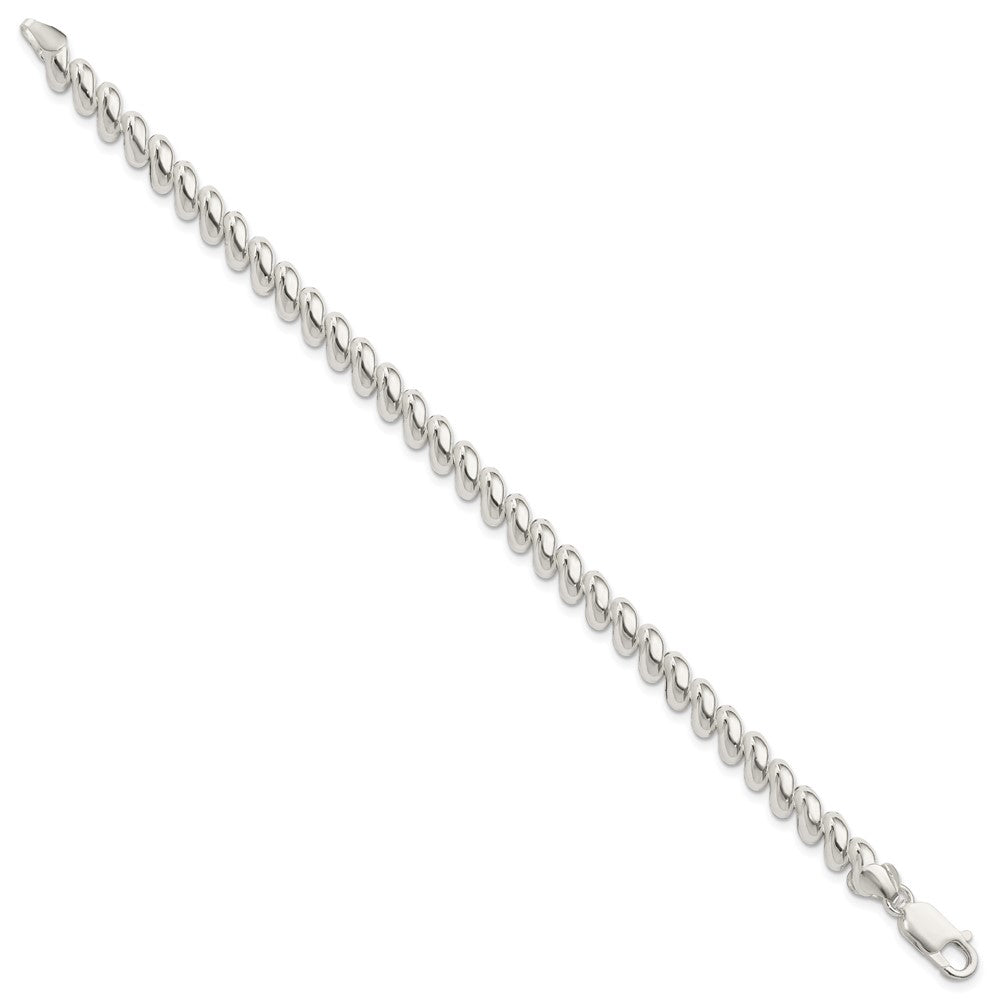 Sterling Silver 7mm San Marco Bracelet QM10-7.5