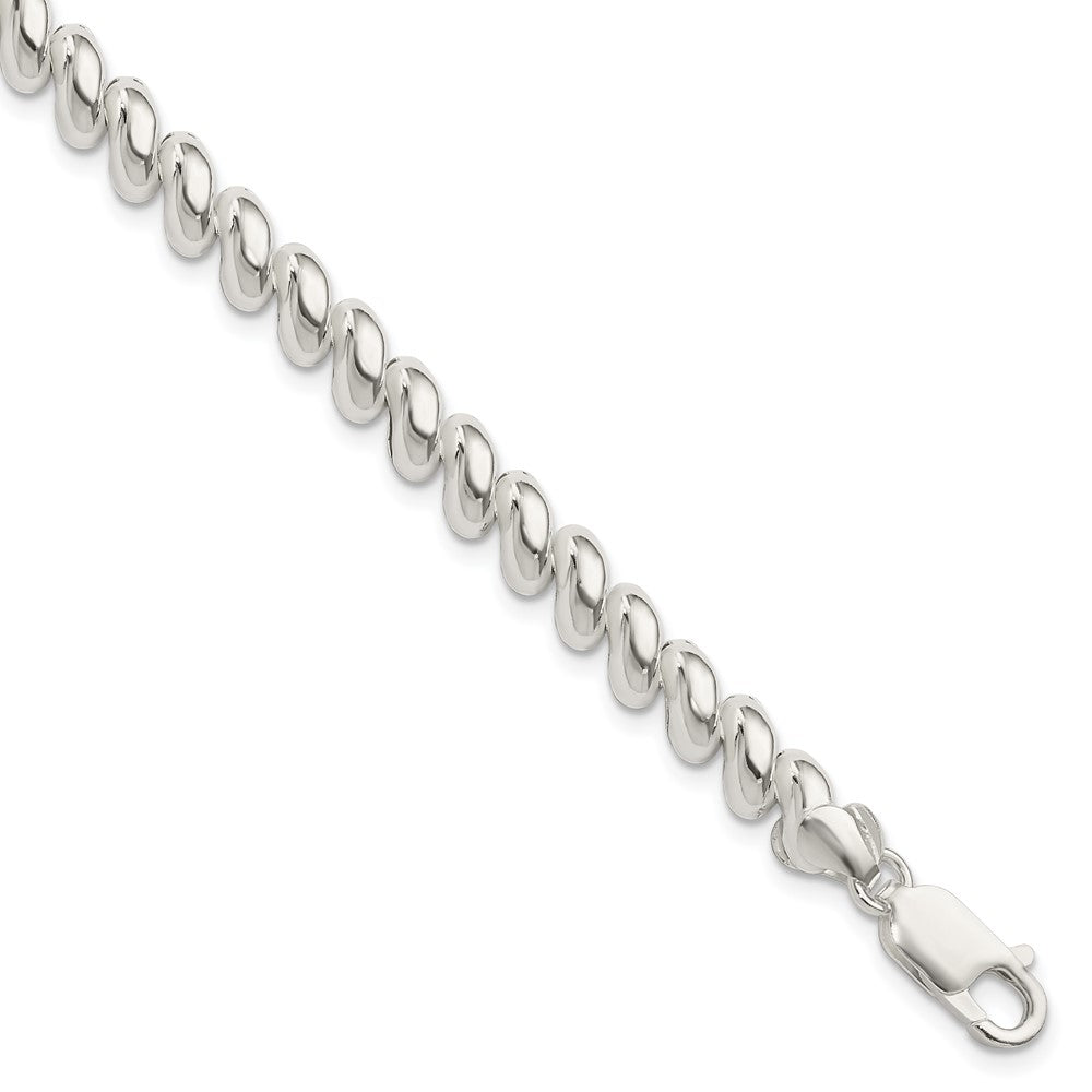 Sterling Silver 7mm San Marco Bracelet QM10-7.5