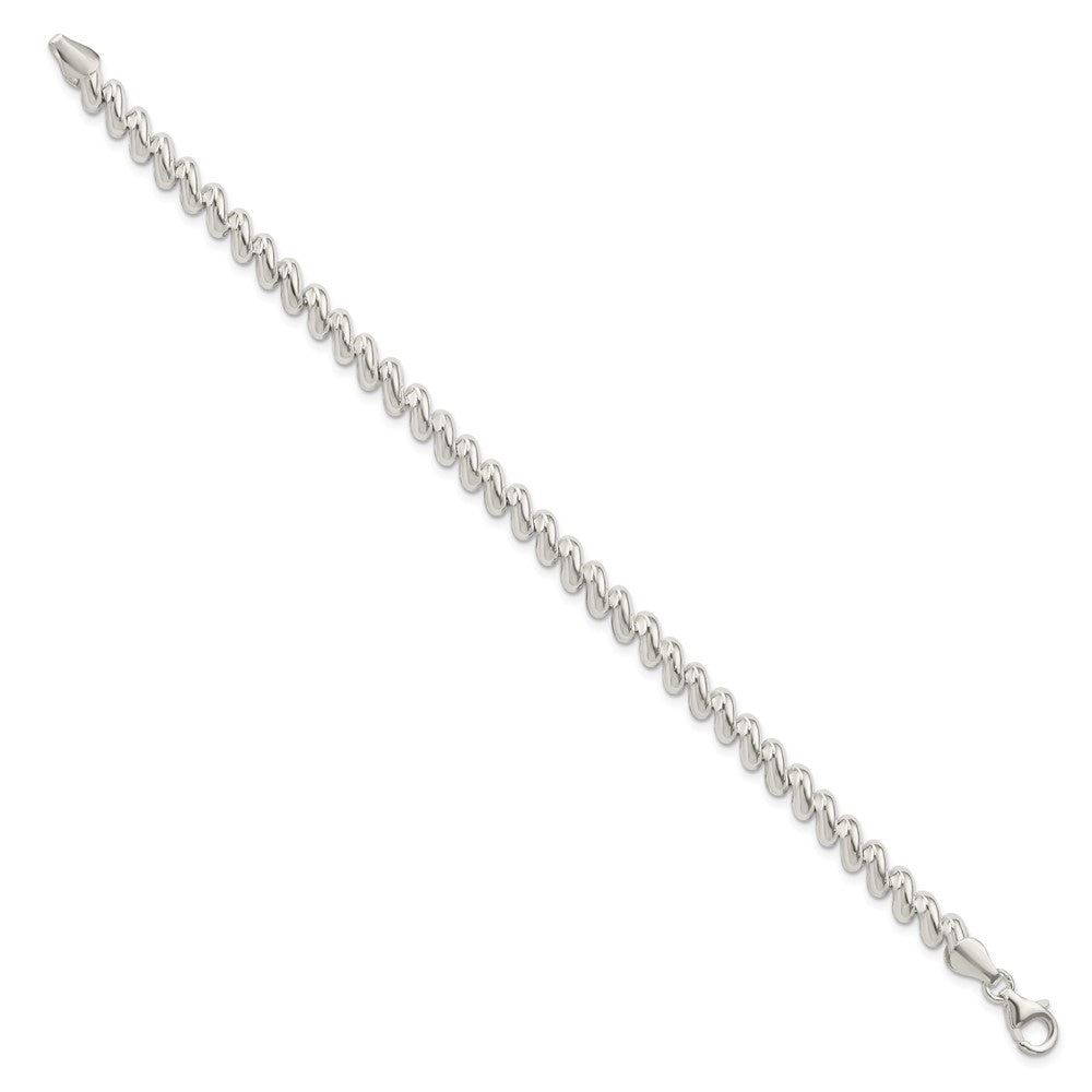 Sterling Silver 6mm San Marco Bracelet QM8-7.5