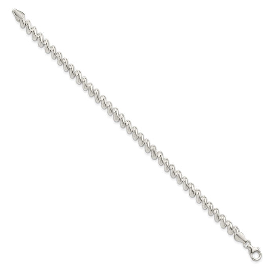 Sterling Silver 6mm San Marco Bracelet QM8-7.5