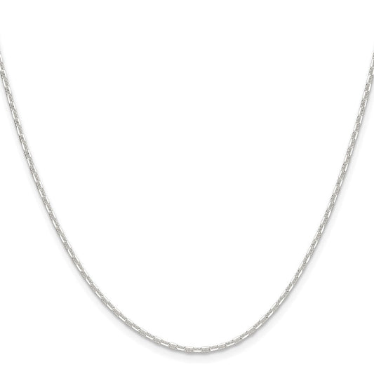 Sterling Silver Polished and D/C 1.75mm Mariner Link ChainQMA050