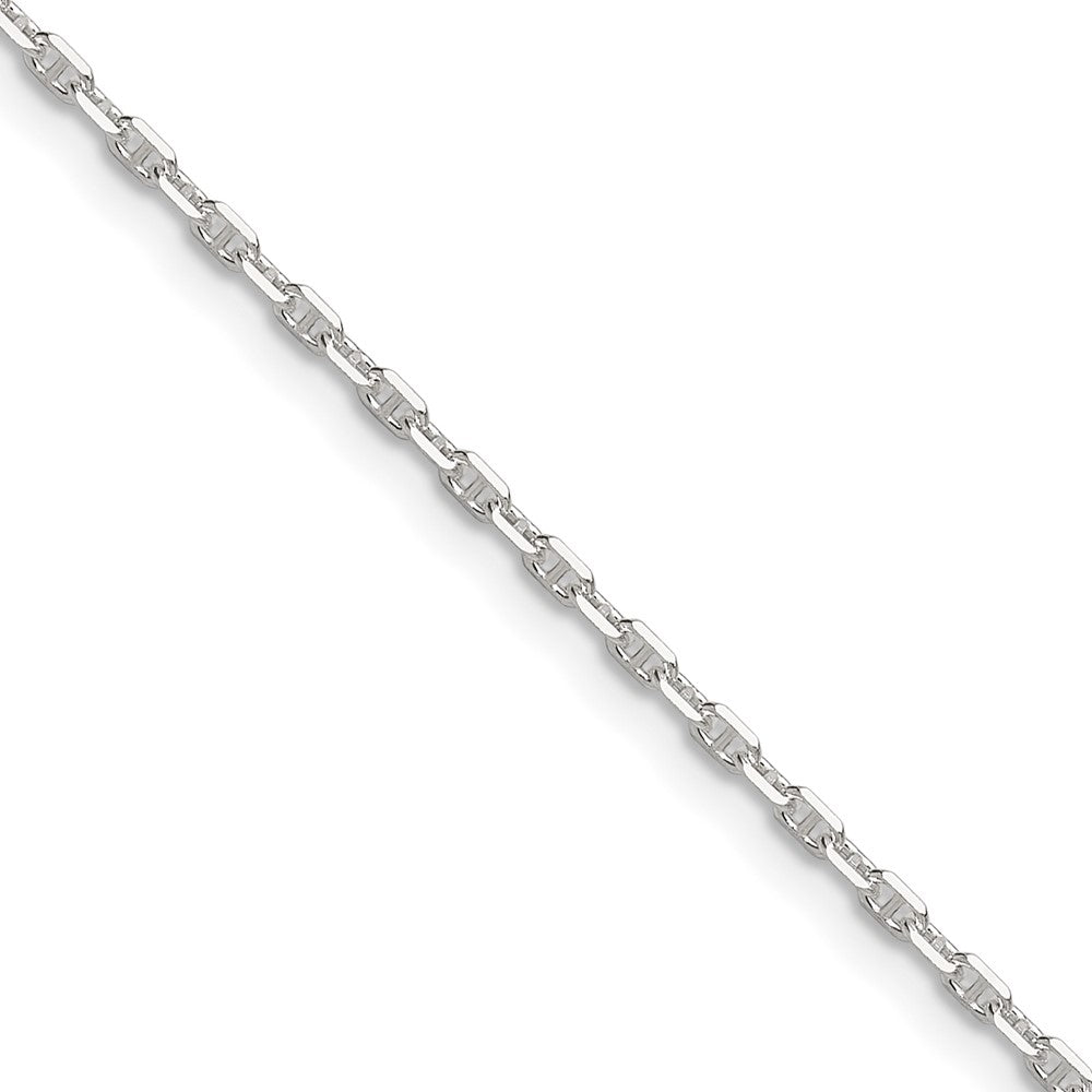 Sterling Silver Polished and D/C 1.75mm Mariner Link ChainQMA050