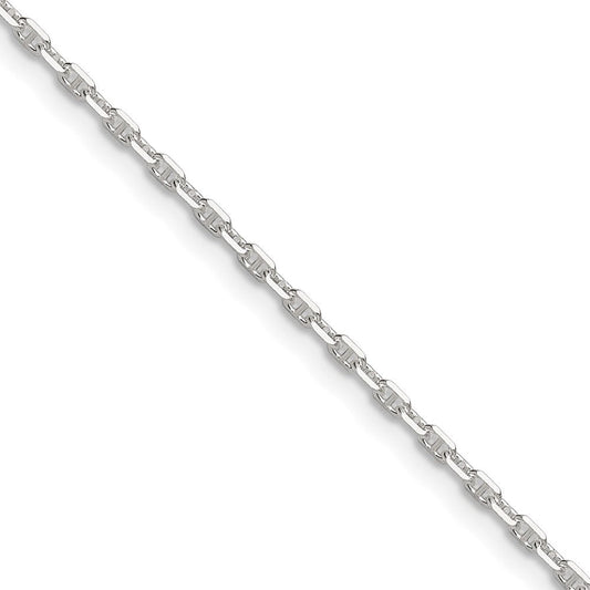 Sterling Silver Polished and D/C 1.75mm Mariner Link ChainQMA050