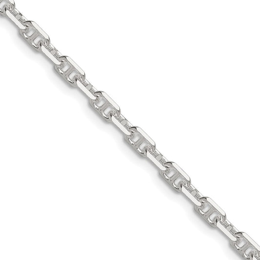 Sterling Silver Polished and D/C 3.75mm Mariner Link ChainQMA100