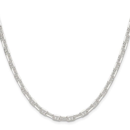 Sterling Silver Polished and D/C 4.75mm Mariner Link ChainQMA120