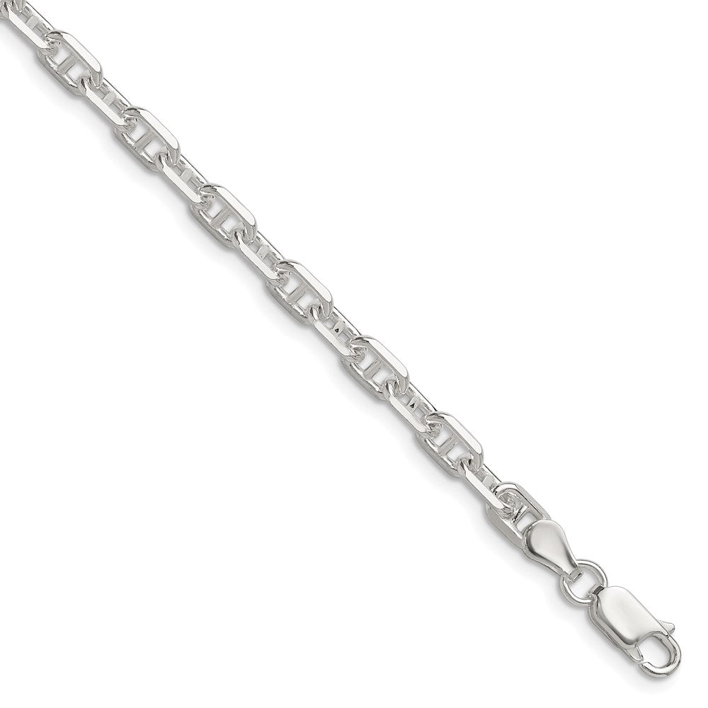 Sterling Silver Polished and D/C 4.75mm Mariner Link Chain QMA120-8