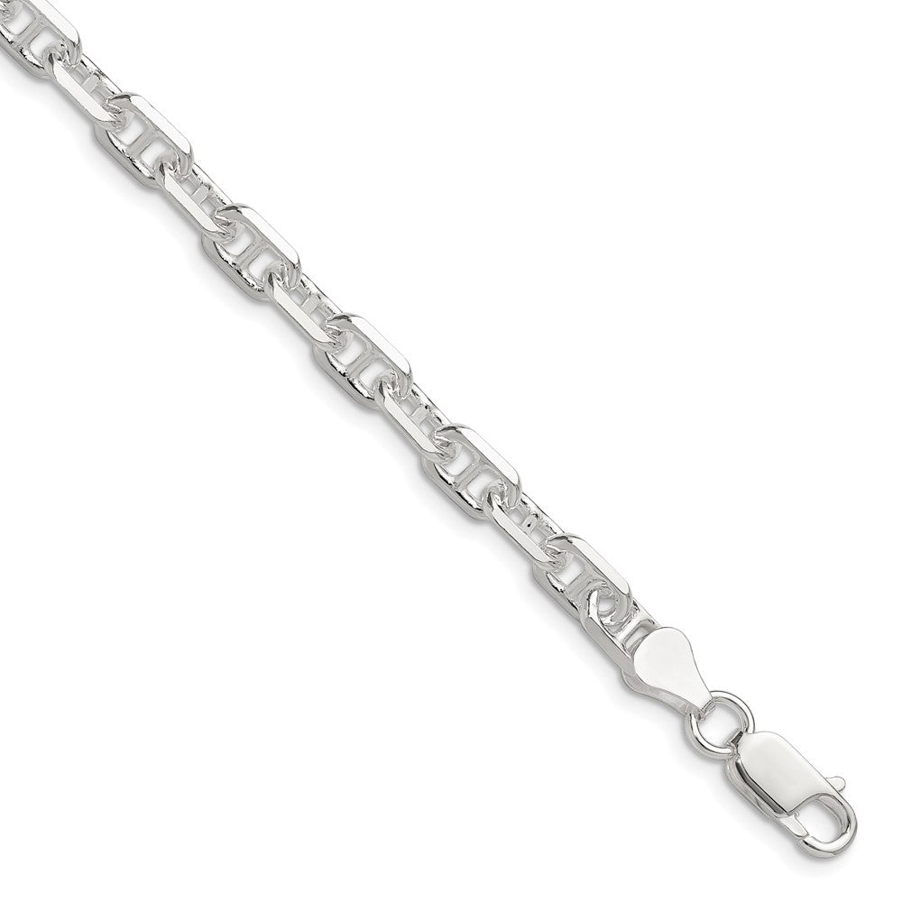 Sterling Silver Polished and D/C 5.5mm Mariner Link Chain QMA150-8