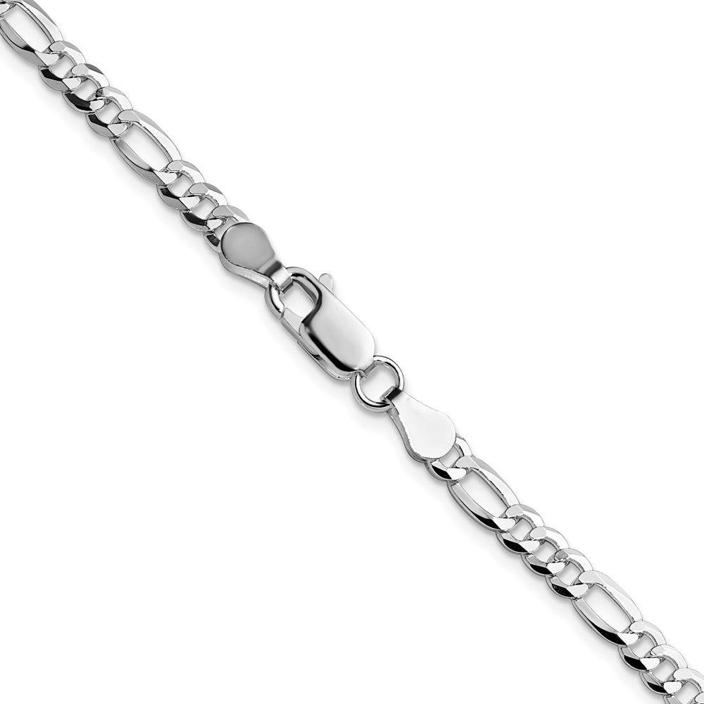Sterling Silver 4.0mm Lightweight Flat Figaro ChainQMB100
