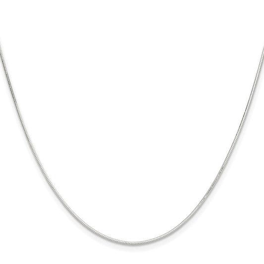 Sterling Silver Polished .90mm Octagonal Snake ChainQOS025