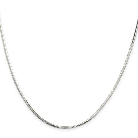 Sterling Silver 1.65mm Octagonal Snake ChainQOS050