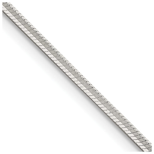 Sterling Silver 1.65mm Octagonal Snake ChainQOS050