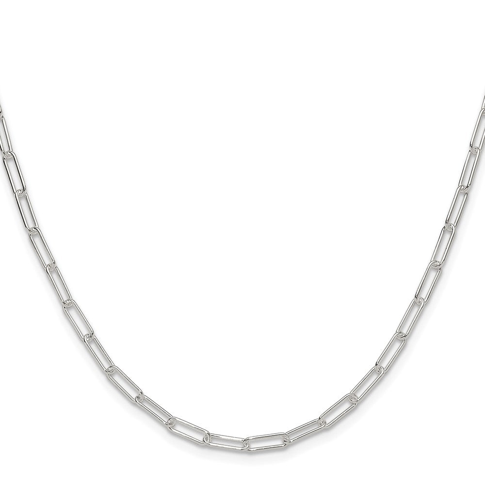 Sterling Silver Polished 3.15mm Paperclip ChainQPCL080