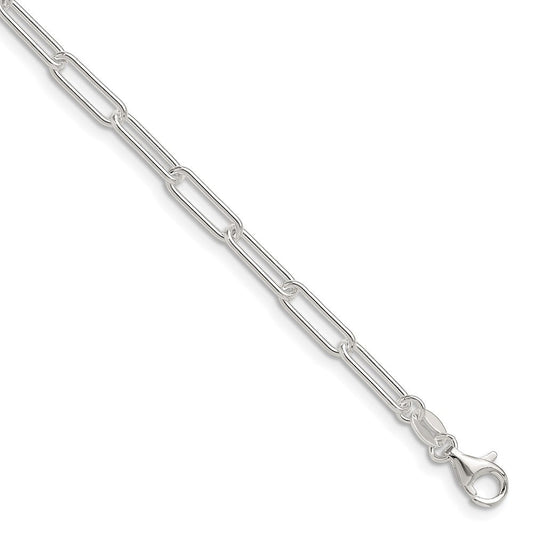 Sterling Silver Polished 3.5mm Paperclip Chain QPCL100-8