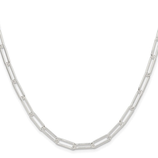 Sterling Silver Polished 4.5mm Paperclip ChainQPCL120