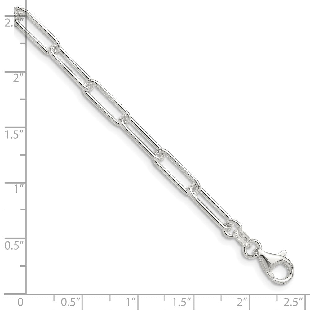 Sterling Silver Polished 4.5mm Paperclip Chain QPCL120-8
