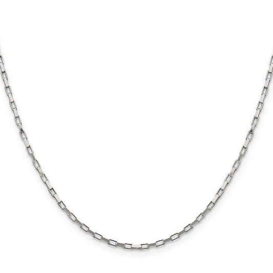 Sterling Silver 1.65mm Elongated Box ChainQPE13