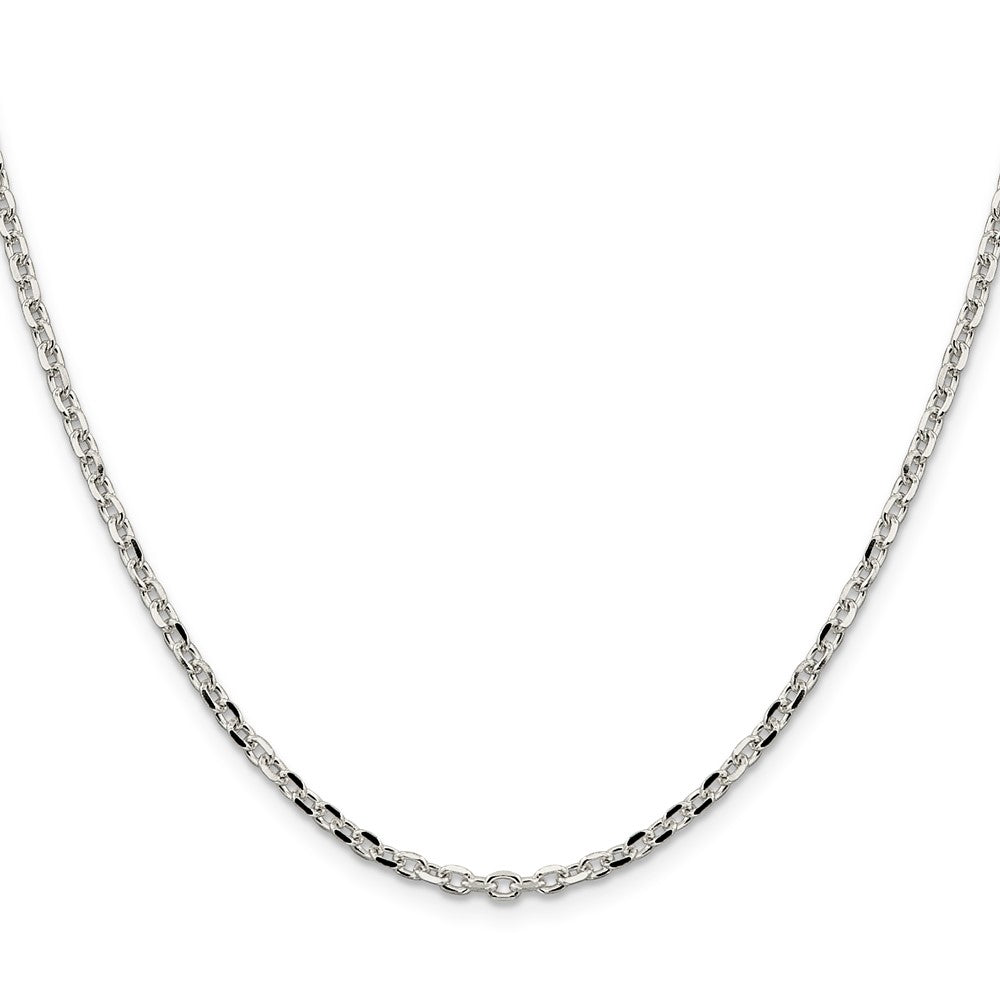 Sterling Silver 2.75mm Diamond-cut Forzantine Cable ChainQPE15