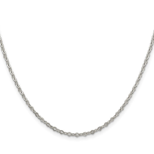 Sterling Silver 2.25mm Fancy Navette Link ChainQPE16