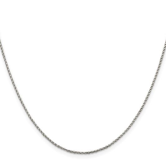 Sterling Silver 1.25mm Twisted Box ChainQPE26