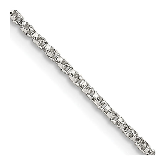 Sterling Silver 1.25mm Twisted Box ChainQPE26