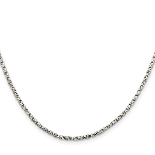 Sterling Silver 2.25mm Twisted Box ChainQPE28