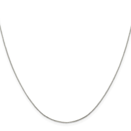 Sterling Silver .6mm 8 Sided Diamond-cut Mirror Box ChainQPE35