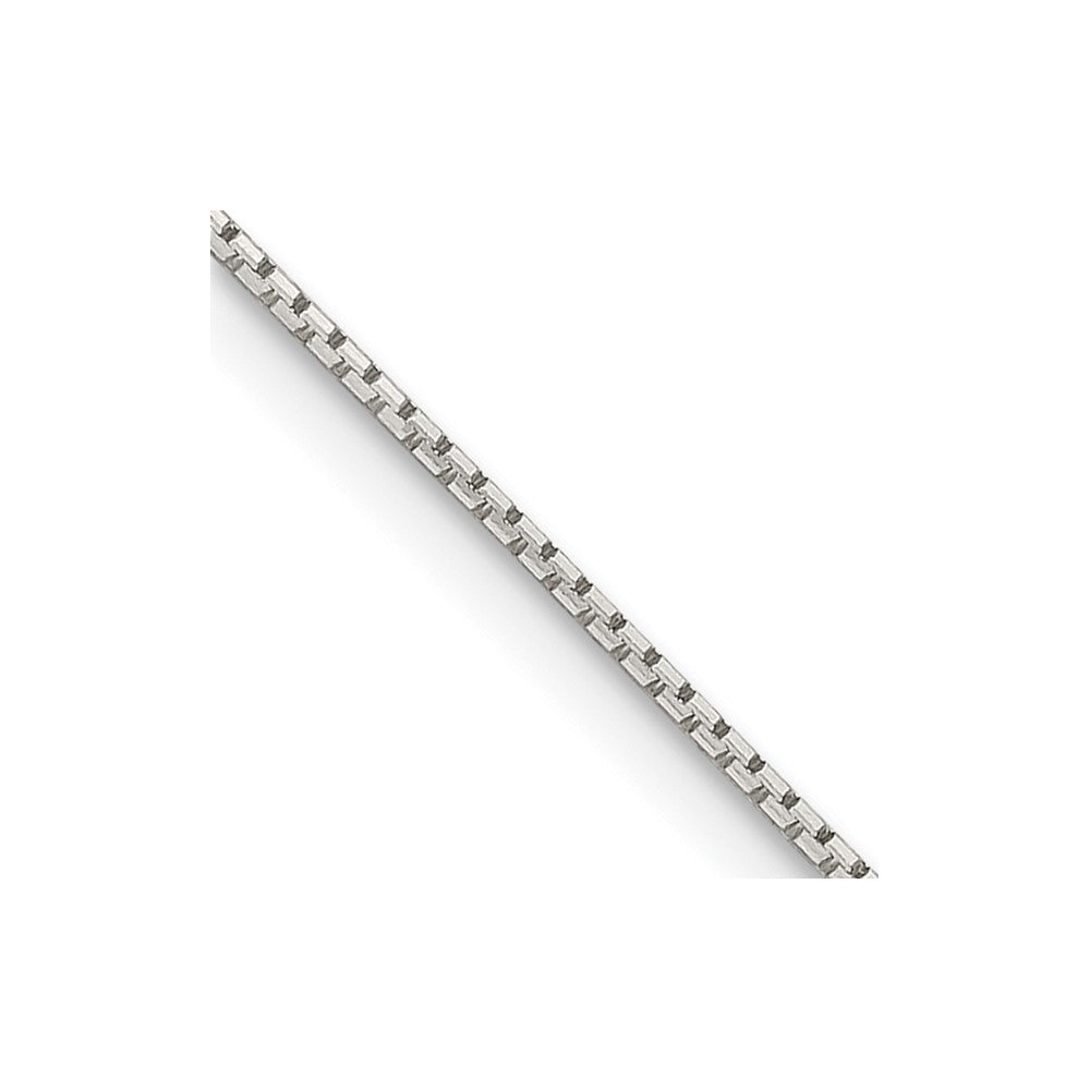 Sterling Silver .6mm 8 Sided Diamond-cut Mirror Box ChainQPE35