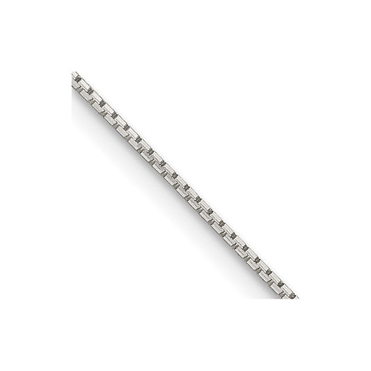 Sterling Silver .6mm 8 Sided Diamond-cut Mirror Box ChainQPE35