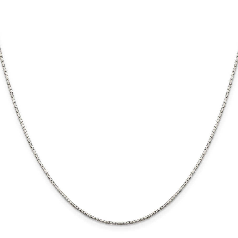 Sterling Silver .9mm 8 Sided Diamond-cut Mirror Box ChainQPE36
