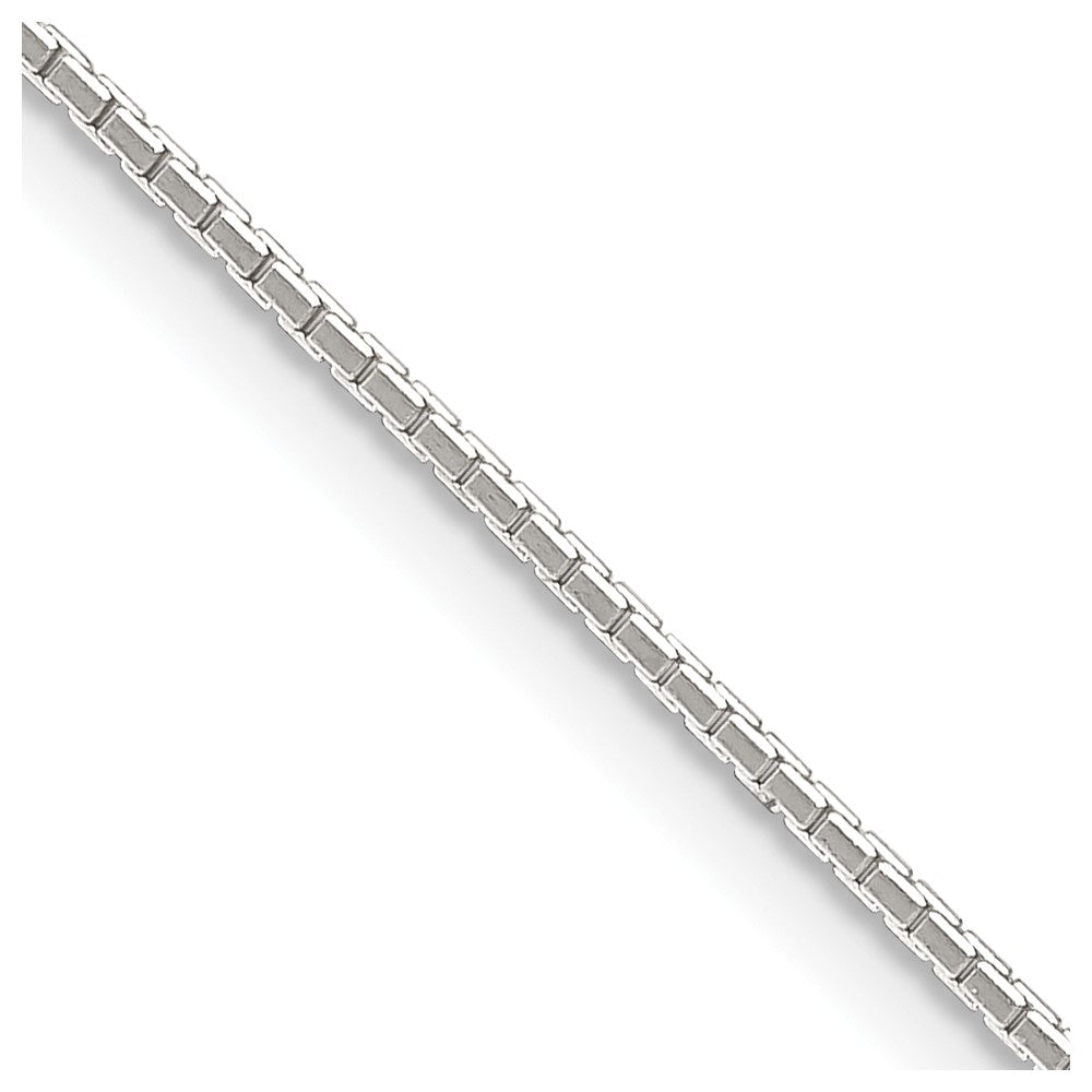 Sterling Silver .9mm 8 Sided Diamond-cut Mirror Box ChainQPE36