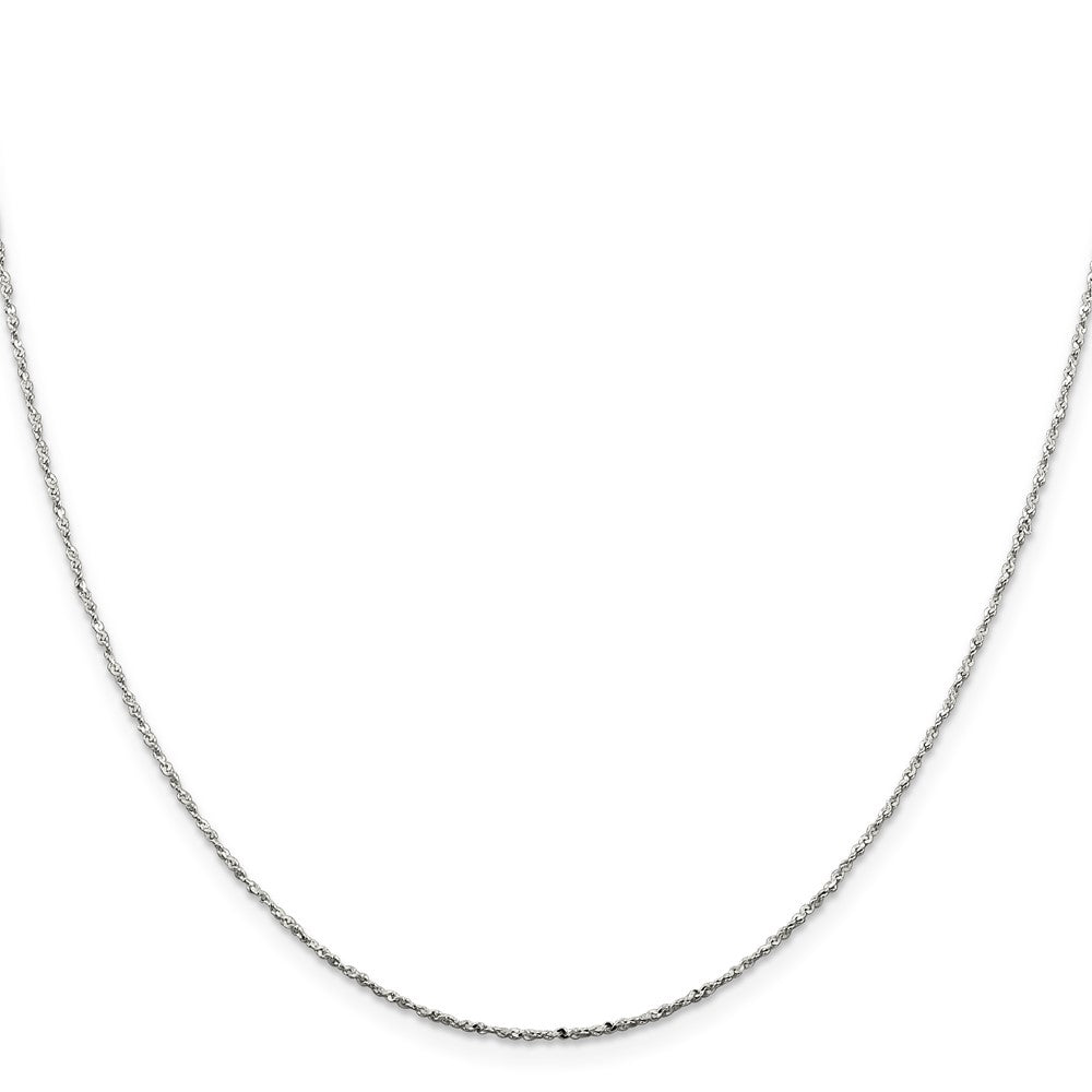 Sterling Silver 1mm Twisted Serpentine ChainQPE38